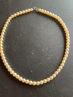 Parelketting (namaak) verfijnd., Ophalen of Verzenden, Gebruikt, Wit, Overige materialen