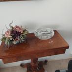 Kristallen schaal met verzilverde rand, Ophalen of Verzenden