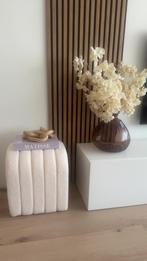 Witte teddy poef, Ophalen of Verzenden, Zo goed als nieuw, Rond, Minder dan 50 cm