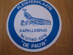 sticker kapellebrug ( hulst ) pleisterplaats DE PAUW *, Ophalen, Zo goed als nieuw