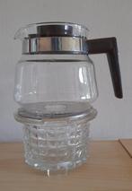 Vintage theewarmer / rechaud met theepot DE, Ophalen of Verzenden, Gebruikt