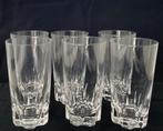 6 kristallen long drink glazen, Ophalen of Verzenden, Zo goed als nieuw, Frisdrankglas