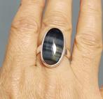 zilveren ring met natuurlijke Haviksoog steen zilver 925, Sieraden, Tassen en Uiterlijk, Ringen, O.T., Nieuw, Ophalen of Verzenden