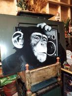 Vintage wanddecoratie Monkey Boombox, Ophalen of Verzenden
