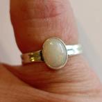 Sterling zilveren opaal ring, Sieraden, Tassen en Uiterlijk, Ringen, Zwanensingel 239, Nieuw, Ophalen of Verzenden, Kleiner dan 17