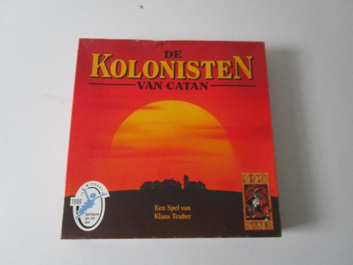 De kolonisten van Catan, hout, basisspel., Hobby en Vrije tijd, Gezelschapsspellen | Bordspellen, Gebruikt, Ophalen of Verzenden