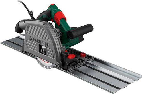 PARKSIDE Invalzaag met geleiderail - 1200 W - 0/5200 tpm, Doe-het-zelf en Verbouw, Gereedschap | Zaagmachines, Zo goed als nieuw