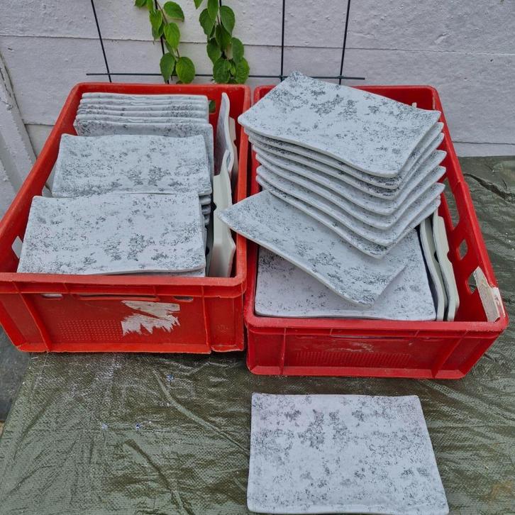 Melamine borden (catering), Huis en Inrichting, Keuken | Servies, Zo goed als nieuw, Bord(en), Overige stijlen, Overige materialen