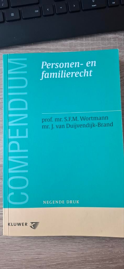 Personen- en familierecht - Compendium, Gelezen, Prof. mr. S.F.M. Wortmann, mr. J. van Duijvendijk-Brand, Ophalen of Verzenden