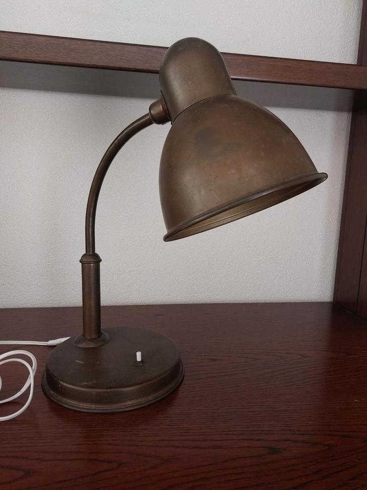 Antieke Bauhaus Molitor Bureaulamp - 1930s, Antiek en Kunst, Antiek | Lampen, Ophalen of Verzenden