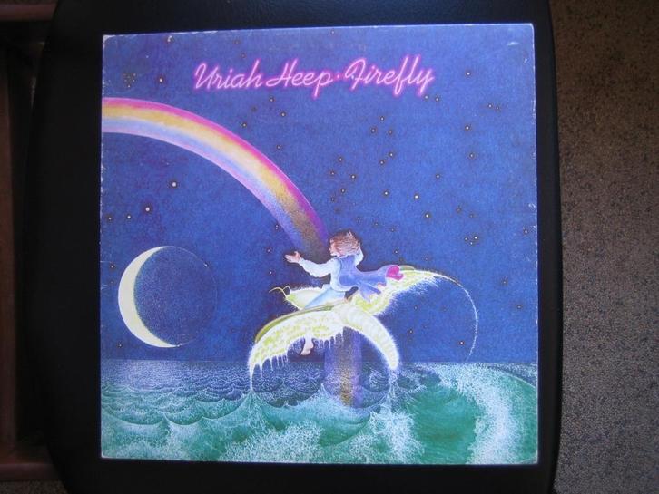 lp uriah heep firefly bronze nwobhm prog aor who needs me, Cd's en Dvd's, Vinyl | Hardrock en Metal, Gebruikt, Ophalen
