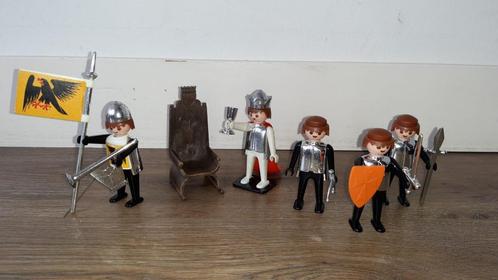 Vintage Playmobil Zwart Ridders en Koning, Kinderen en Baby's, Speelgoed | Playmobil, Gebruikt, Los playmobil, Ophalen of Verzenden