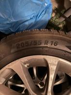 Winterbanden 205/55 R16 met Velg, Gebruikt, 16 inch, Banden en Velgen, Personenwagen
