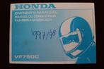 Honda VF750C 1996 motorcycle owner's manual VF 750 C, Motoren, Handleidingen en Instructieboekjes, Ophalen of Verzenden, Honda