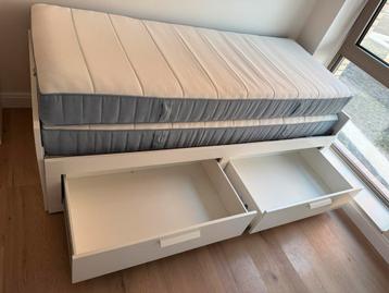 IKEA BRIMNES BEDBANK UITSCHUIFBAAR - WIT - afbeelding 3