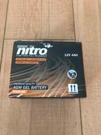 Nitro AGM Gel accu nieuw YTC4L-BS 12V 4AH, Ophalen of Verzenden, Nieuw