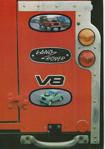 Land Rover V8 folder (LR05) uitvouwfolder beschikbaar voor biedingen