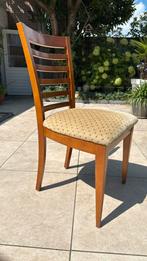 4 stevige kersenhouten eetkamerstoelen, Huis en Inrichting, Ophalen, Bruin, Zo goed als nieuw, Vier