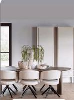 Eetkamerstoel, 6 stuks beige, anodic brown onderstel. NIEUW!, Huis en Inrichting, Ophalen, Beige Anodic brown Macazz, zitmax, Nilo, Nuance, Japandi, hip