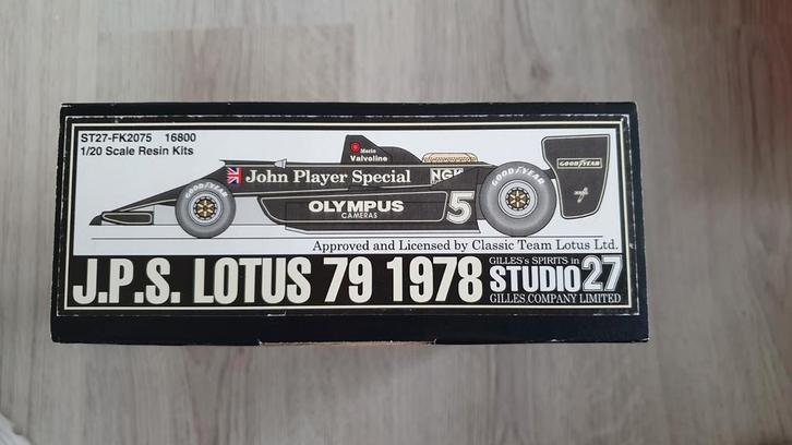 Studio27 1/20 Lotus 79 1978 JPS multimedia kit, Hobby en Vrije tijd, Modelbouw | Auto's en Voertuigen, Nieuw, Auto, Groter dan 1:32