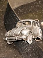 Mooie leren riem  met  vitsge zware v w kever gesp, Kleding | Heren, Riemen en Ceinturen, Ophalen of Verzenden, Zo goed als nieuw