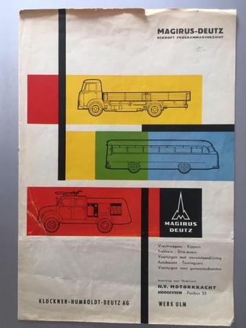 folder van magirus-deutz programma 1 beschikbaar voor biedingen