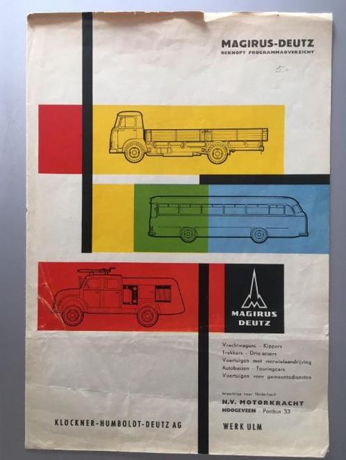 folder van magirus-deutz programma 1, Boeken, Catalogussen en Folders, Zo goed als nieuw, Folder, Verzenden
