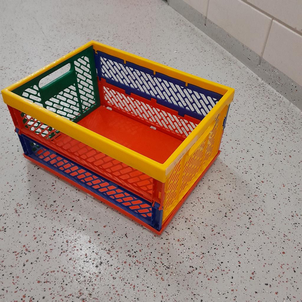 kleurrijke kratten, Doe-het-zelf en Verbouw, Kratten en Dozen, Gebruikt, Krat, Minder dan 50 cm, Minder dan 35 cm, Minder dan 40 cm