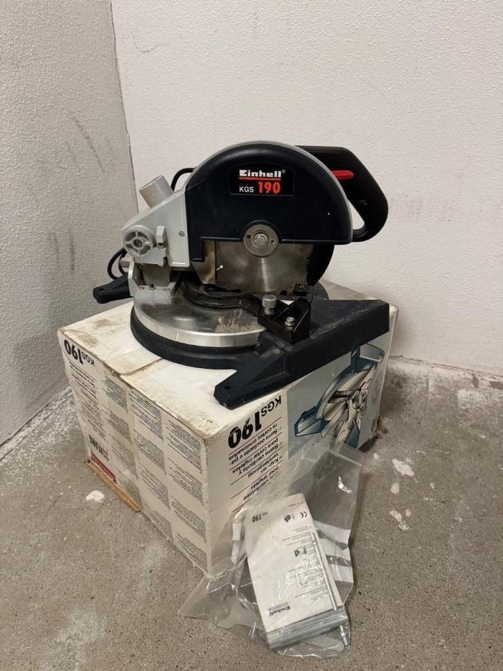 EINHELL elektrische kap en verstekzaag type KGS 190, Doe-het-zelf en Verbouw, Gereedschap | Zaagmachines, Gebruikt, Afkortzaag