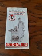 folder 1929 J&R gascomforen gasfornuizen  Junker & Ruh, Ophalen of Verzenden, Zo goed als nieuw, Overige typen