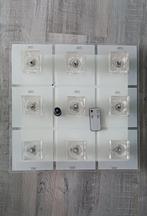 LNC Plafondlamp 7 Kleuren LED, Ophalen of Verzenden, Gebruikt, Glas, Modern