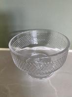 Ijscoupe HEMA bergen relief en groene streep, Huis en Inrichting, Ophalen, Overige stijlen, Glas, Schaal of Schalen
