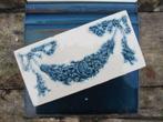 30 Art nouveau wandtegels, blauwe guirlande opgelegd, Antiek en Kunst, Ophalen