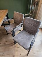 4 eetkamerstoelen (Nine HUUS antraciet), Ophalen, Zo goed als nieuw, Metaal, Vier
