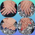 acryl  nagels of gellak en mooie volle  lange wimpers