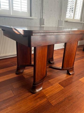 Houten Eettafel Uischuifbaar van 120 -  170 - 220 x 90 beschikbaar voor biedingen