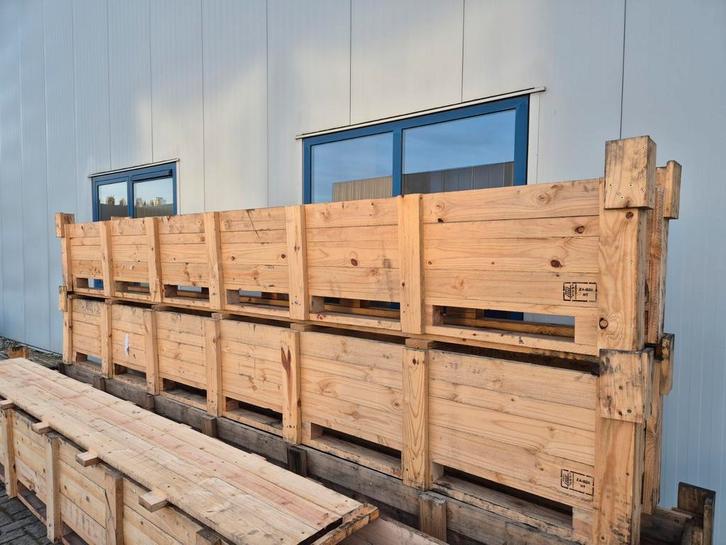 Houten bakken, Tuin en Terras, Bloembakken en Plantenbakken, Gebruikt, Hout, Balkon, Tuin, 60 cm of meer, 100 cm of meer, Rechthoekig