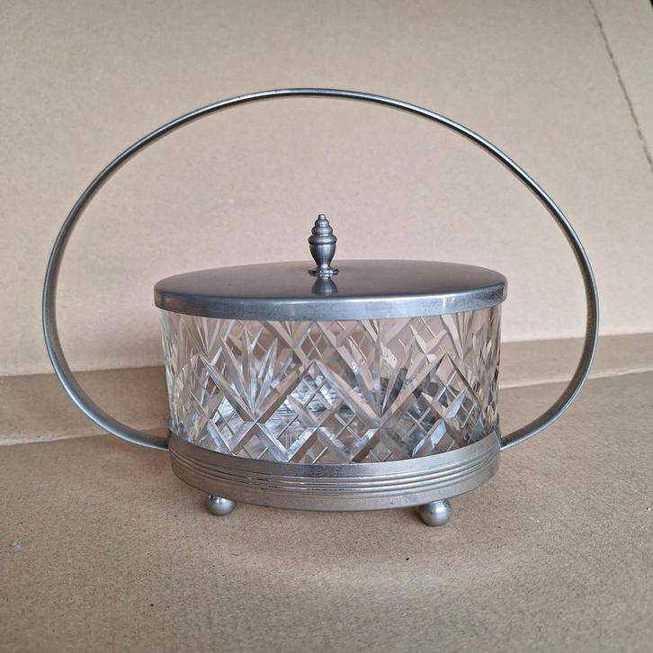 Prachtige Art Deco Bonbonschaaltje, Antiek en Kunst, Antiek | Glas en Kristal, Ophalen