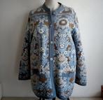 Vintage wollen jaquard vest Oleana maat XL, Kleding | Dames, Truien en Vesten, Oleana, Blauw, Maat 46/48 (XL) of groter, Ophalen of Verzenden