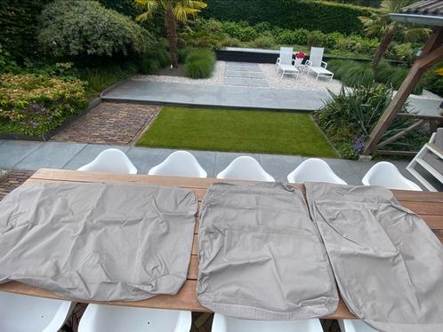 Kussenhoezen kleur taupe, bank + stoelen live outdoor living, Tuin en Terras, Tuinsets en Loungesets, Zo goed als nieuw, Bank
