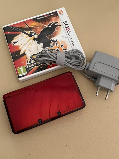 Nintendo 3DS Rood, Spelcomputers en Games, Spelcomputers | Nintendo 2DS en 3DS, Gebruikt, 3DS, Rood, Met games, Ophalen of Verzenden