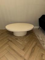 Beige salontafel ovaal, Ophalen, 100 tot 150 cm, 50 tot 100 cm, Zo goed als nieuw