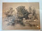 Ets Gerrit de Jong - Haaldersbroek, Antiek en Kunst, Kunst | Etsen en Gravures, Ophalen