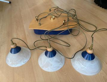 Retro 3-lichts hanglamp van Fischer Leuchten