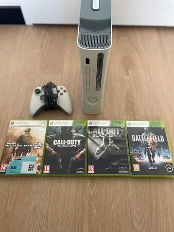 Xbox 360 met controller + populaire games! beschikbaar voor biedingen
