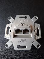 Inbouwelement wandcontactdoos RJ45 CAT6 dubbel RUTENBECK, Ophalen of Verzenden, Nieuw