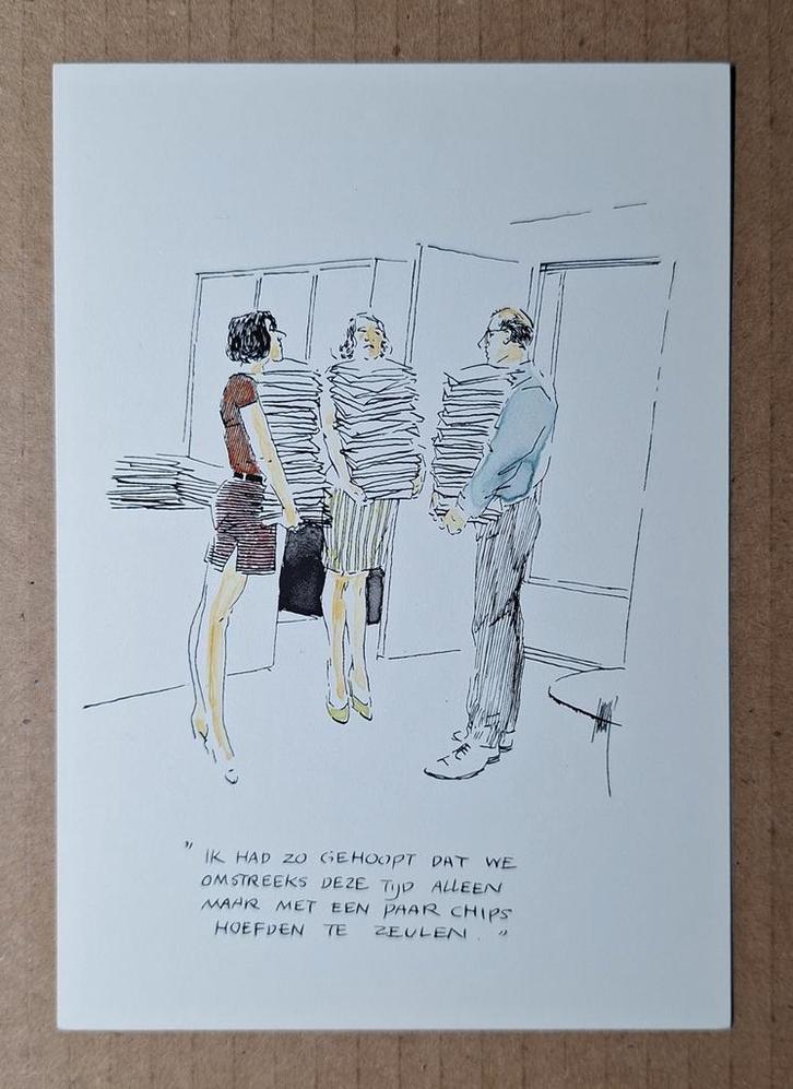 Peter van Straaten - Tempo-Team - Humor op de werkplek nr. 3, Verzamelen, Ansichtkaarten | Themakaarten, Ongelopen, 1980 tot heden