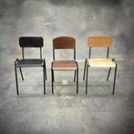 RETRO STOELEN SCHOOLSTOELEN Stanly Binkie stoel Scuola  746, Huis en Inrichting, Ophalen of Verzenden, Nieuw, Bruin, Vijf, Zes of meer stoelen
