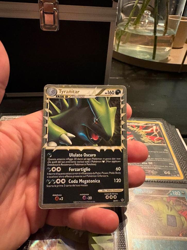 Tyranitar, Hobby en Vrije tijd, Verzamelkaartspellen | Pokémon, Zo goed als nieuw, Meerdere kaarten, Foil, Ophalen of Verzenden