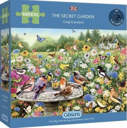Gibsons - Secret Garden - 100XXL stukjes, Hobby en Vrije tijd, Denksport en Puzzels, Nieuw, Legpuzzel, 500 t/m 1500 stukjes, Ophalen of Verzenden